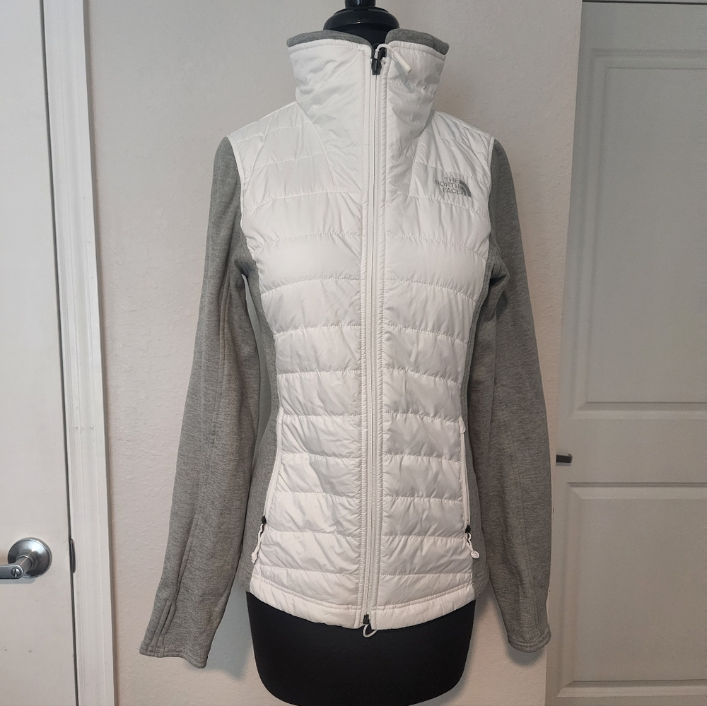 Women's White and Gray Jacket